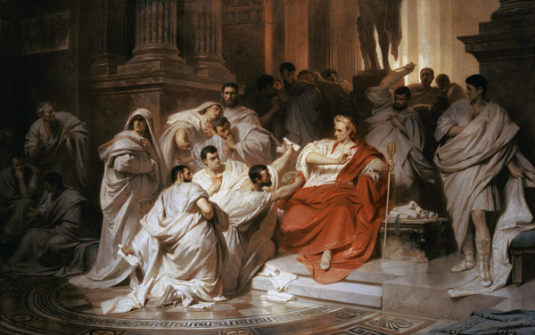 The murder Julius Caesar it. de Karl Theodor von Piloty