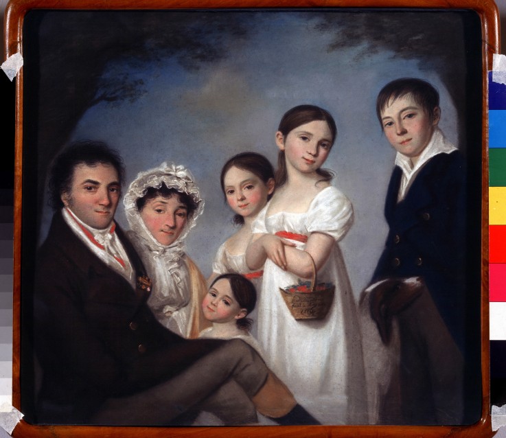 Family of the poet Evgeny Boratynsky (1800-1844) de Karl Wilhelm Bardou