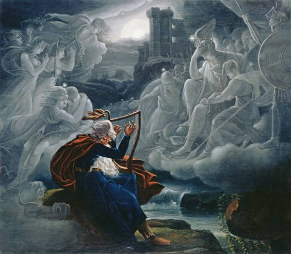 Ossian conjures up the spirits on the banks of the River Lorca de Károly Kisfaludy