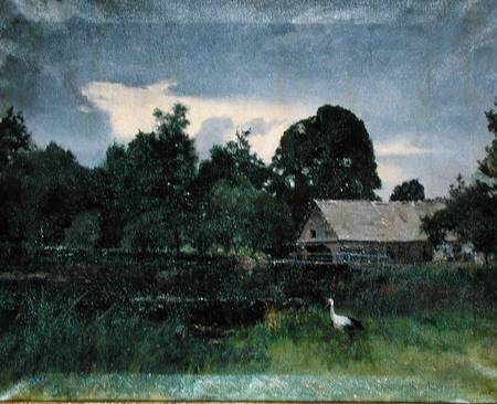 Landscape with a Stork de Kasimir Alchimowicz