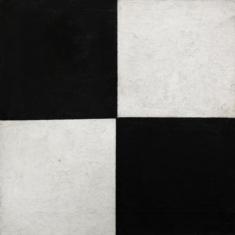 Vier Quadrate, 1915 de Kazimir Severinovich Malewitsch