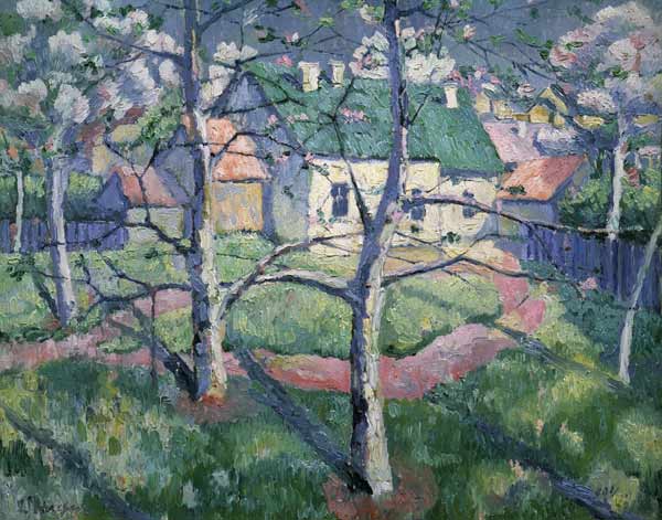 Malevich / Apple Trees in Blossom de Kazimir Severinovich Malewitsch