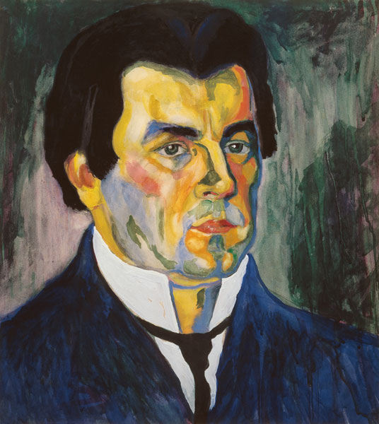 Kasimir Malevich, Self-portrait 1908 de Kazimir Severinovich Malewitsch