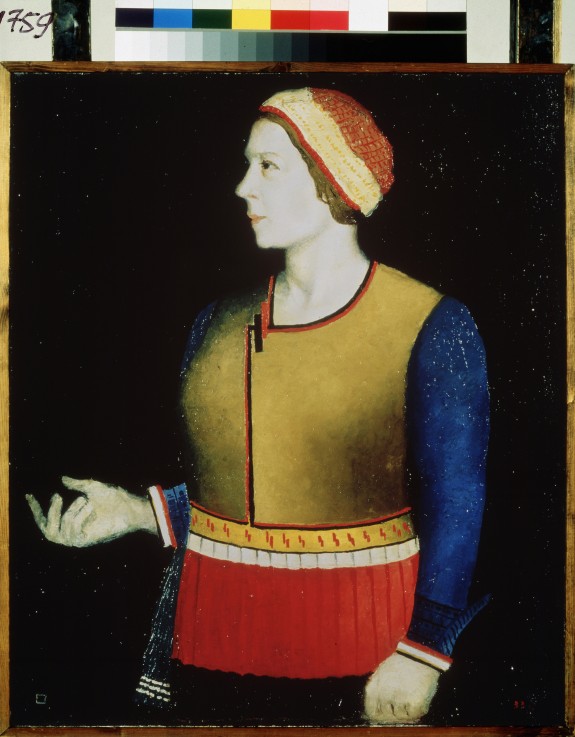 Portrait of the artist's wife de Kazimir Severinovich Malewitsch
