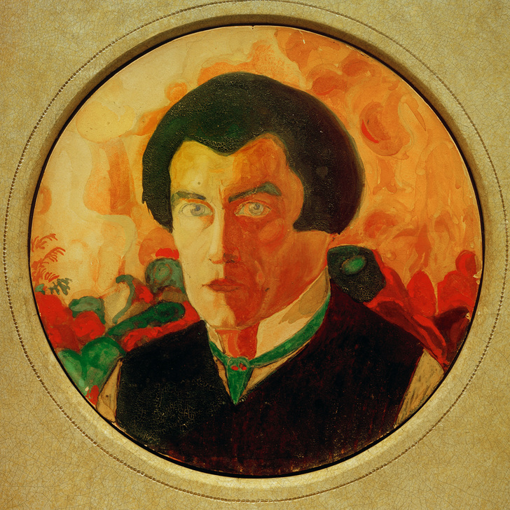 Selbstporträt, 1909-1910 de Kazimir Severinovich Malewitsch