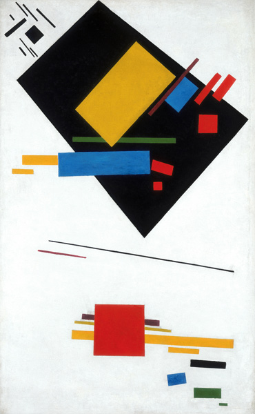 Suprematist painting (Black Trapezoid and Red Square) de Kazimir Severinovich Malewitsch
