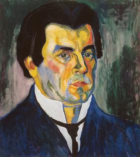 Kasimir Malevich, Self-portrait 1908