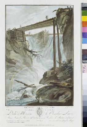 The weir at Mühletal eastern of Innentkirchen, study to the oil painting