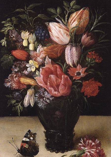 Still Life of Flowers de Kasper or Gaspar van der Hoecke