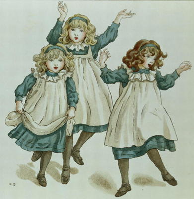 The Strains of Polly Flinders, from 'April Baby's Book of Tunes' 1900 de Kate Greenaway