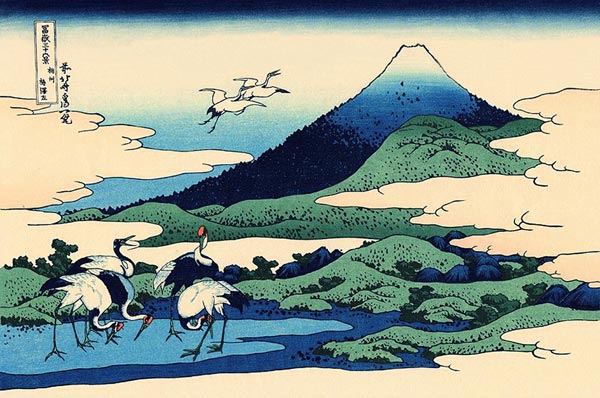 Umegawa in Sagami Province (from a Series "36 Views of Mount Fuji") de Katsushika Hokusai