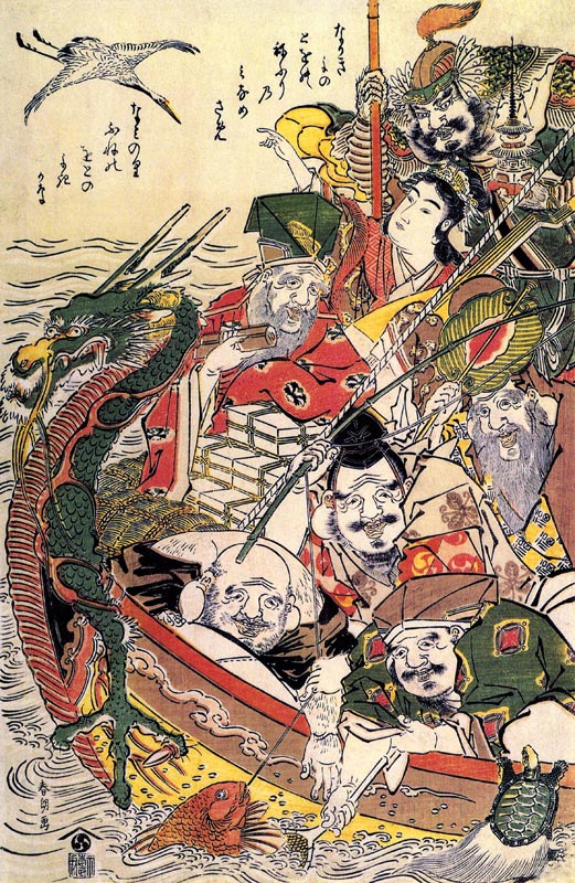 Seven Gods of Good Fortune de Katsushika Hokusai