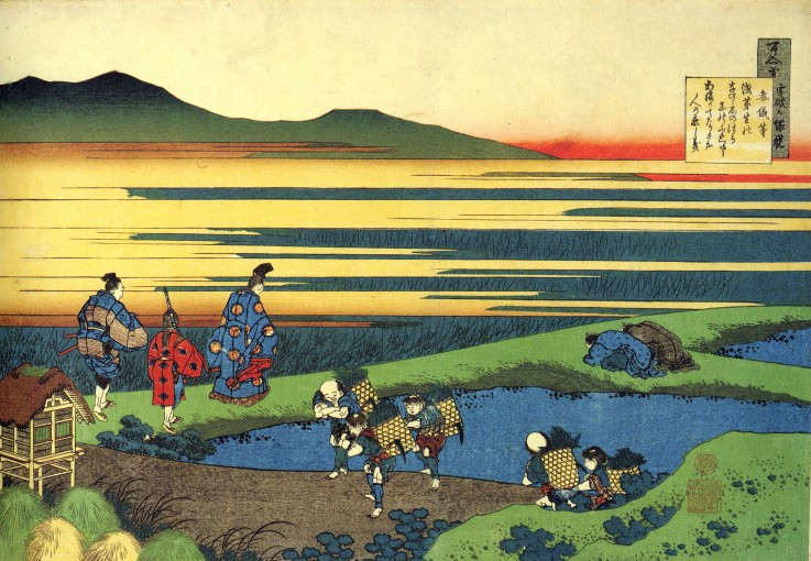 From the series "Hundred Poems by One Hundred Poets": Sanji Hitoshi de Katsushika Hokusai