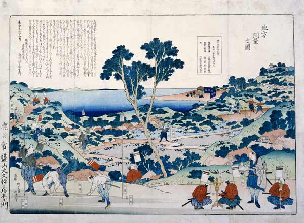 Ordnance Survey Of Countryside de Katsushika Hokusai