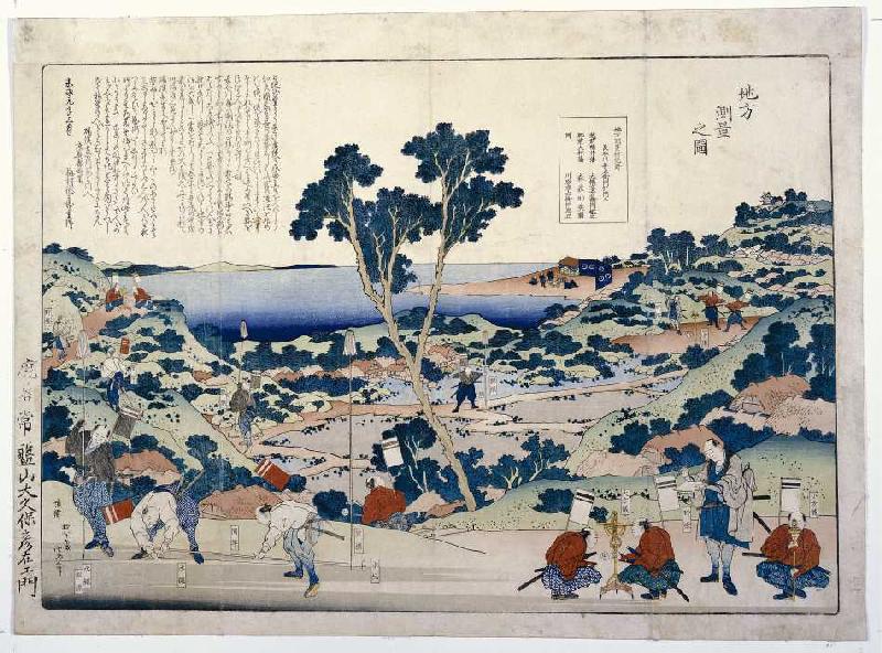 Die Landvermessung de Katsushika Hokusai