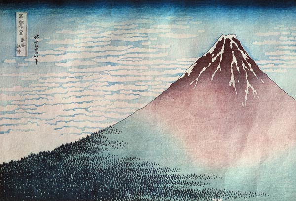 Fuji in Clear Weather'', from the series ''36 Views of Mount Fuji'' (Fugaku sanjurokkei) (see also 7 de Katsushika Hokusai