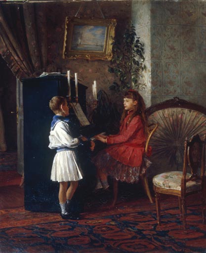 Kinder am Klavier de Kirill Wikentjewitsch Lemoch