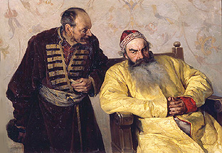 Ein Denunziant beim Bojaren de Klawdij Wassiljewitsch Lebedjeff