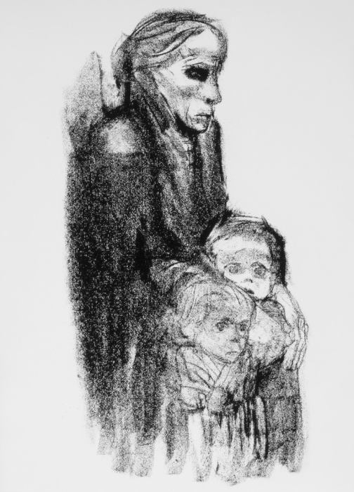 Drawing of Mother with Children de Käthe Kollwitz
