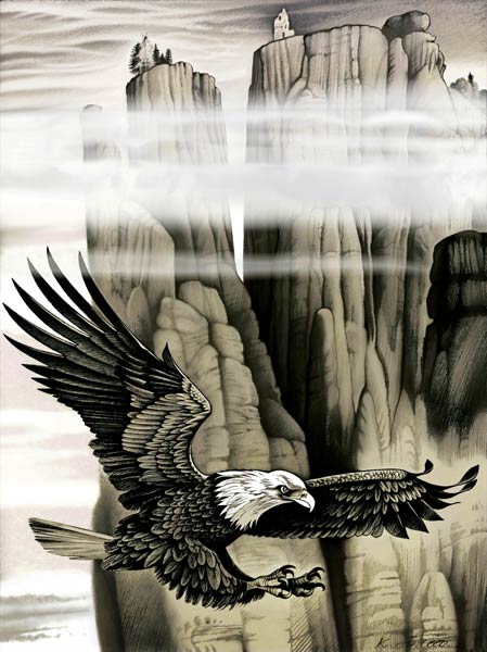 Der Adler und die Felsen de Konstantin Avdeev