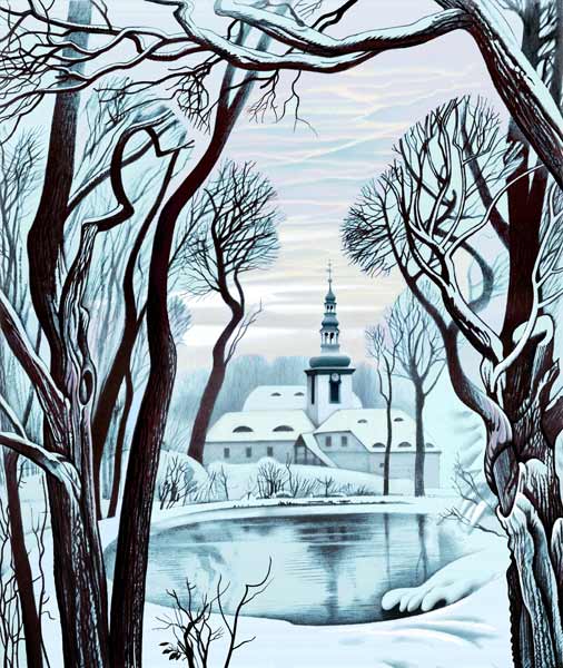 Der Winter. Marienthal Kloster.  de Konstantin Avdeev