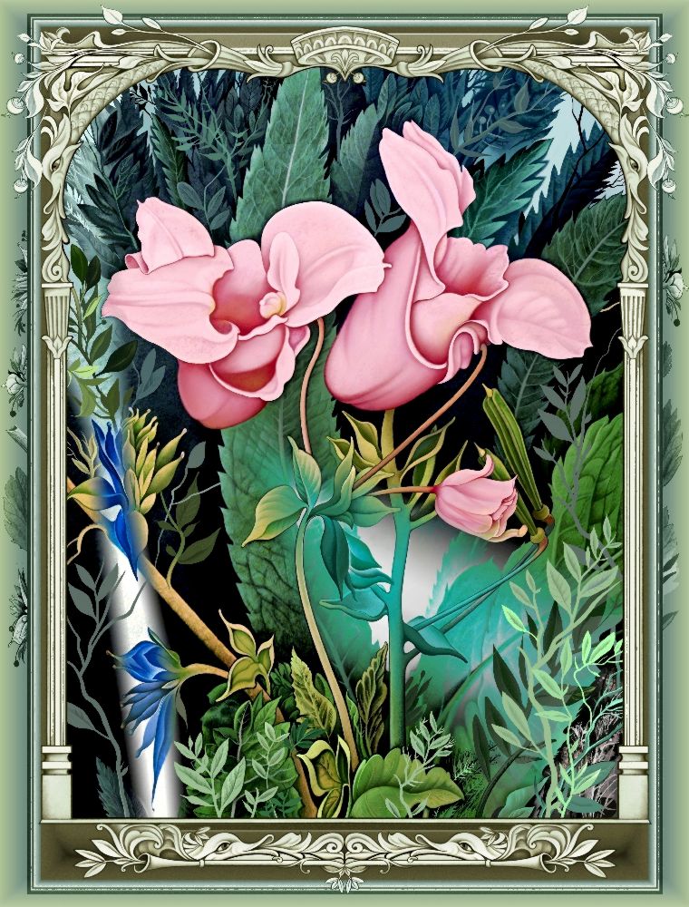 Die rosafarbene Blumen (Variante) de Konstantin Avdeev