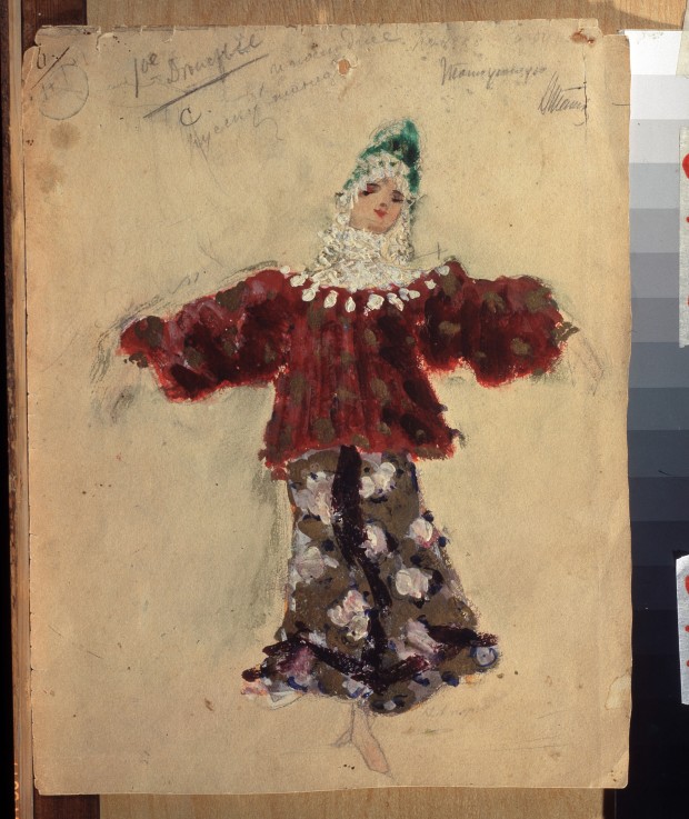 Costume design for the ballet The Little Humpbacked Horse by C. Pugni de Konstantin Alexejewitsch Korowin