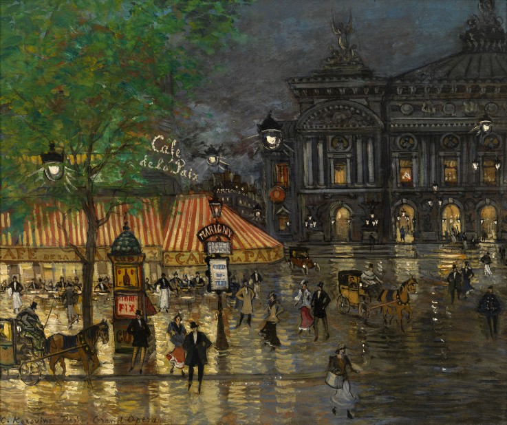Place de l'Opéra, Paris de Konstantin Alexejewitsch Korowin