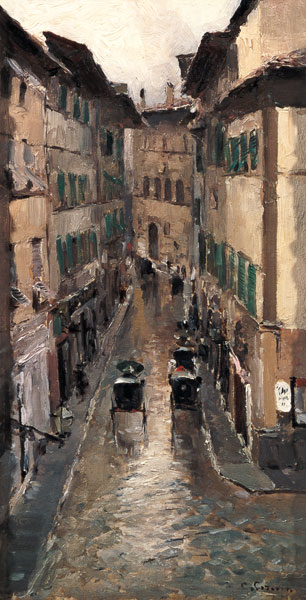 Rain in Florence de Konstantin Alexejewitsch Korowin