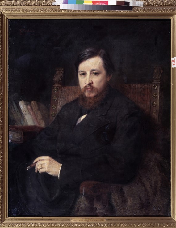 Portrait of the composer Mikhail P. Azanchevsky (1839-1881) de Konstantin Jegorowitsch Makowski