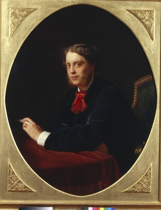 Portrait of Count Nikolay Sergeyevich Stroganov (1836-1905) de Konstantin Jegorowitsch Makowski