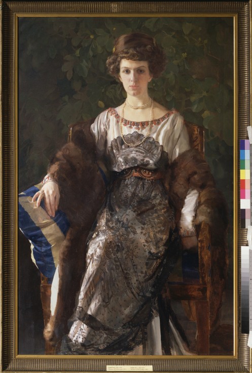 Portrait of Evfimia Nosova, née Ryabushinskaya (1881-1960) de Konstantin Somow
