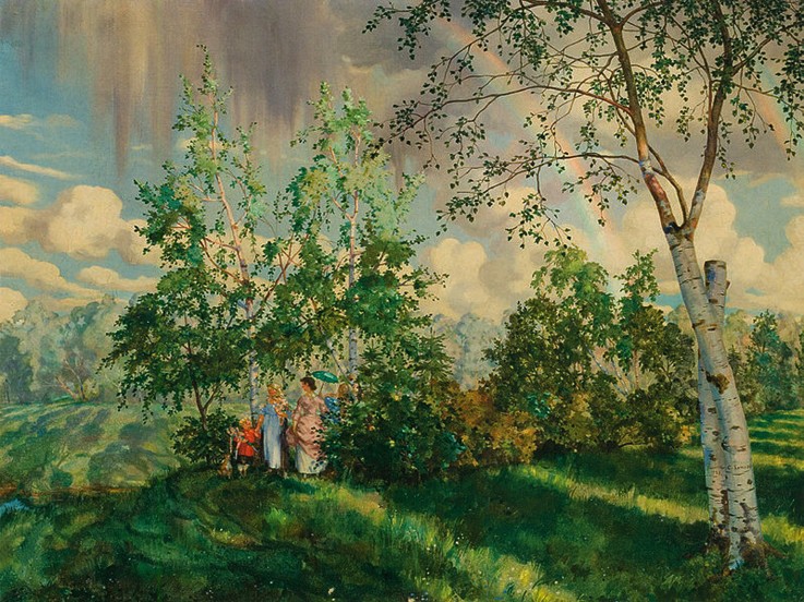 Landscape with a Rainbow de Konstantin Somow