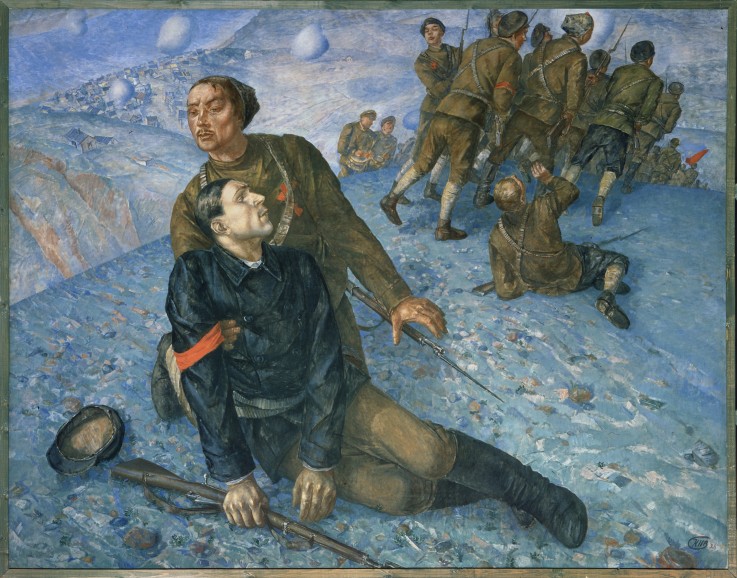 Death of the Commissar de Kosjma Ssergej. Petroff-Wodkin