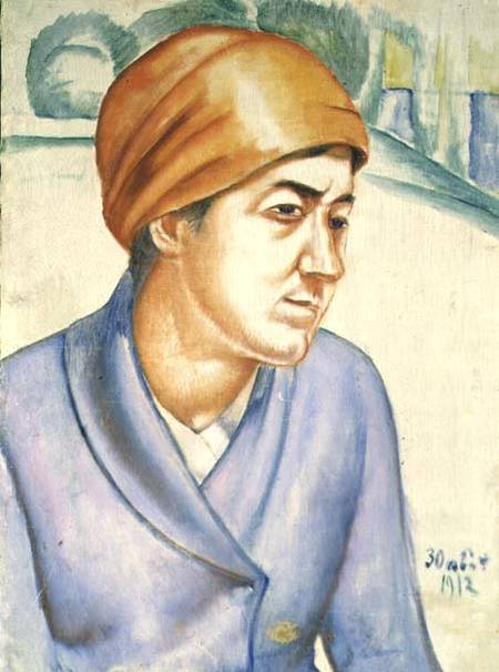 Portrait of a Woman Worker de Kosjma Ssergej. Petroff-Wodkin