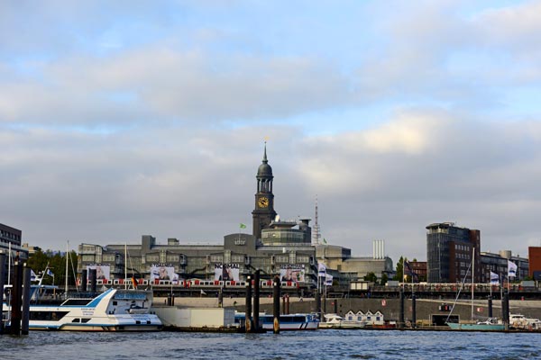 Hamburg Skyline  de Kunskopie Kunstkopie
