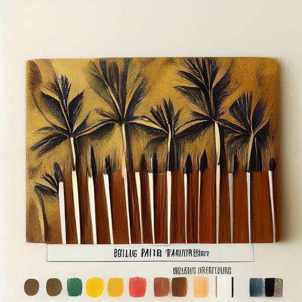 Palmen und Pinsel de Kunskopie Kunstkopie