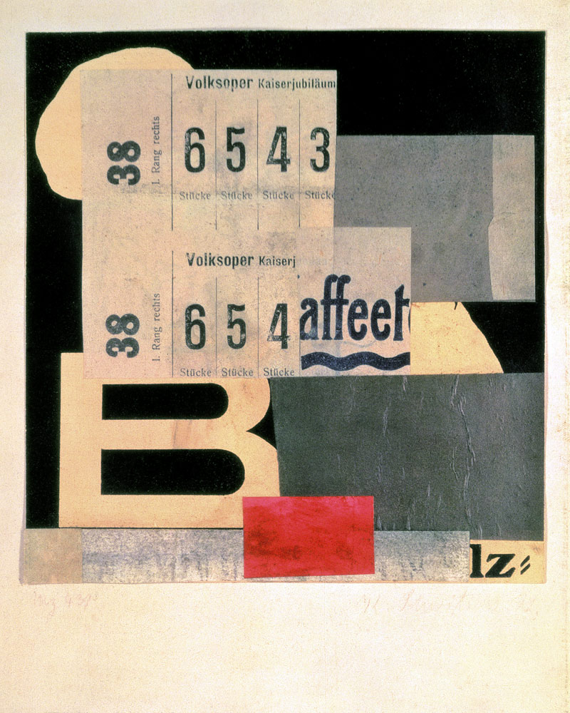 Collage M2 439, 1922 de Kurt Schwitters