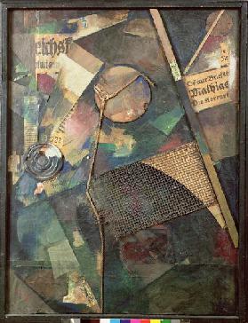 Merzbild, 1920 (mixed media collage)