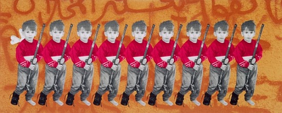 Children of War, children of peace, 1996 (silkscreen on canvas) (see also 279271)  de Laila  Shawa