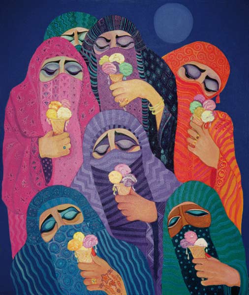 The Impossible Dream, 1989 (acrylic on canvas)  de Laila  Shawa