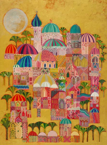 The Golden City, 1993-94 (acrylic on canvas)  de Laila  Shawa