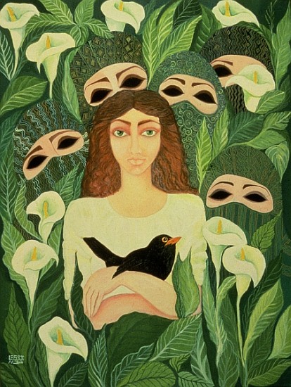 The Prisoner, 1988 (acrylic on canvas)  de Laila  Shawa