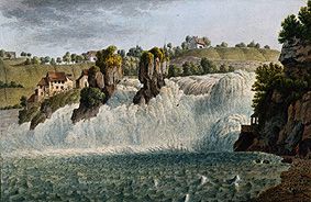 The Rheinfall at Schaffhausen de Landschaftsmaler