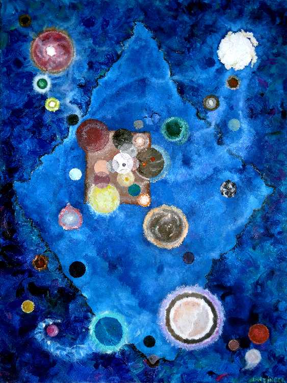 Abstrakt III – blau de Peter Lanzinger