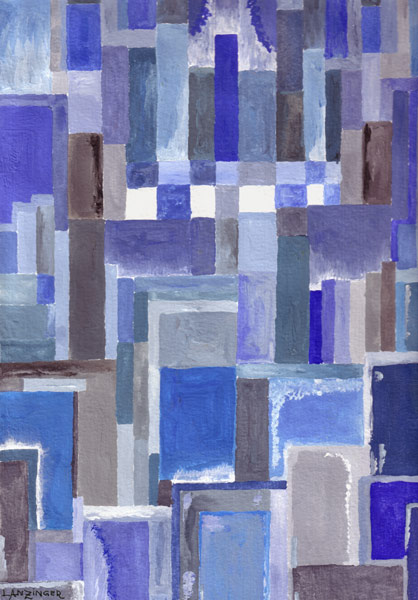 Farbenspiel grau/blau de Peter Lanzinger