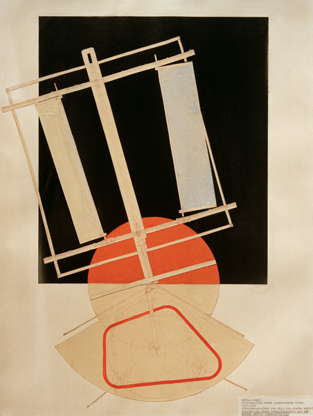 Lichtrequisit einer elektrischen Bühne de László Moholy-Nagy