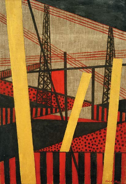 Radio und Eisenbahnlandschaft de László Moholy-Nagy