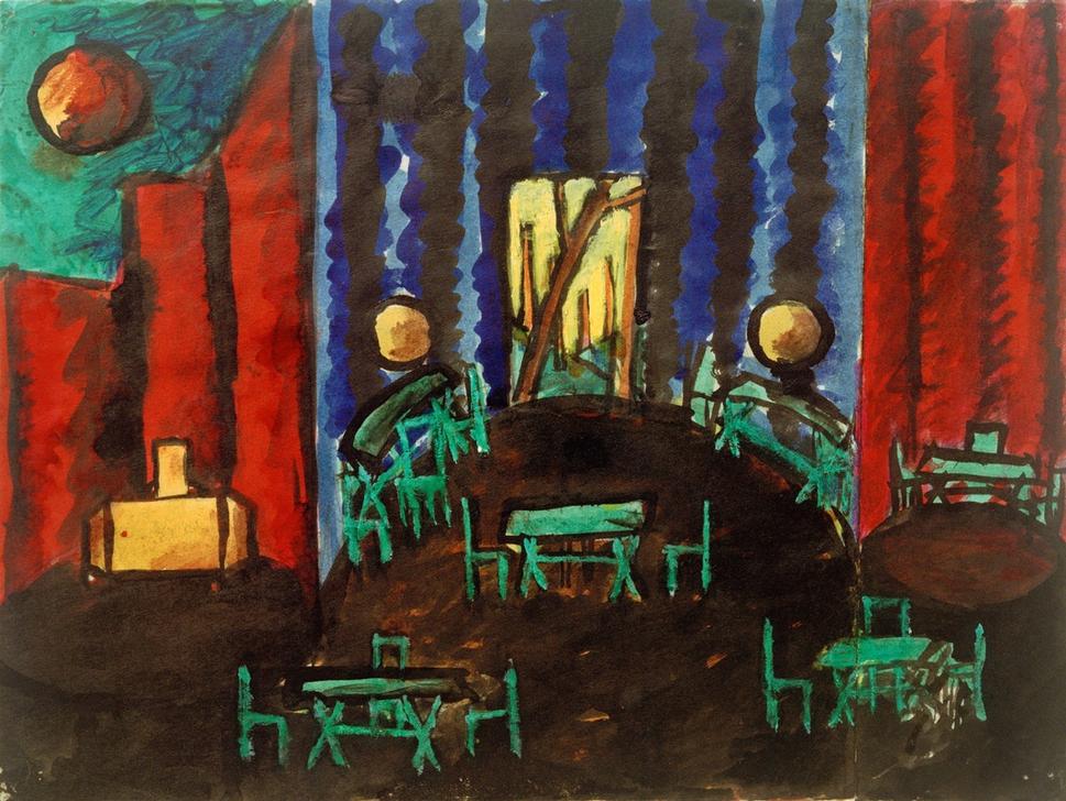 Saal mit zwei Nischen, 1. Akt, 2. Szene. de László Moholy-Nagy