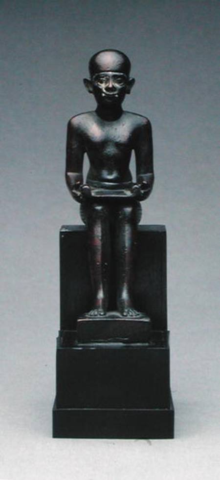 Figure of Imhotep (c.2635-2595 BC) Late Period de Late Period Egyptian